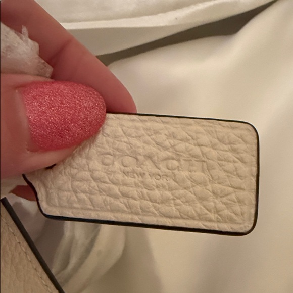 🌸 Coach NWT Chalk Pebbled Leather Slim Crossbody Bag with Gold Hardware - Picture 9 of 9